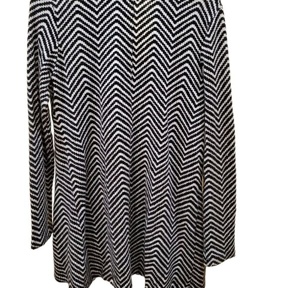 Skies are blue sweater womens size small black white convertible cardigan office - Picture 2 of 6